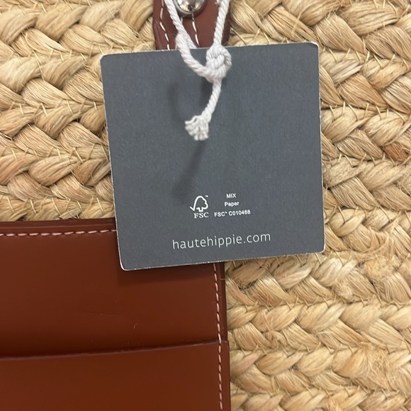 Haute Hippie Tan and Brown beach resort cruise Bag tote - Picture 3 of 7